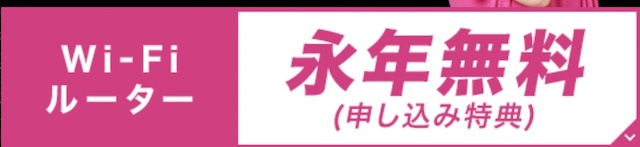 So-net光プラス　Wi-Fiルーター　永年無料