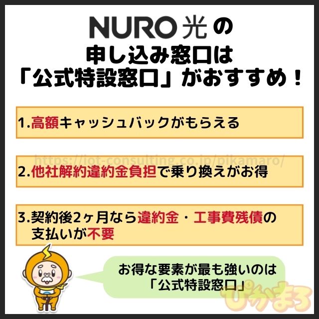 nuro光 おすすめ申し込み窓口