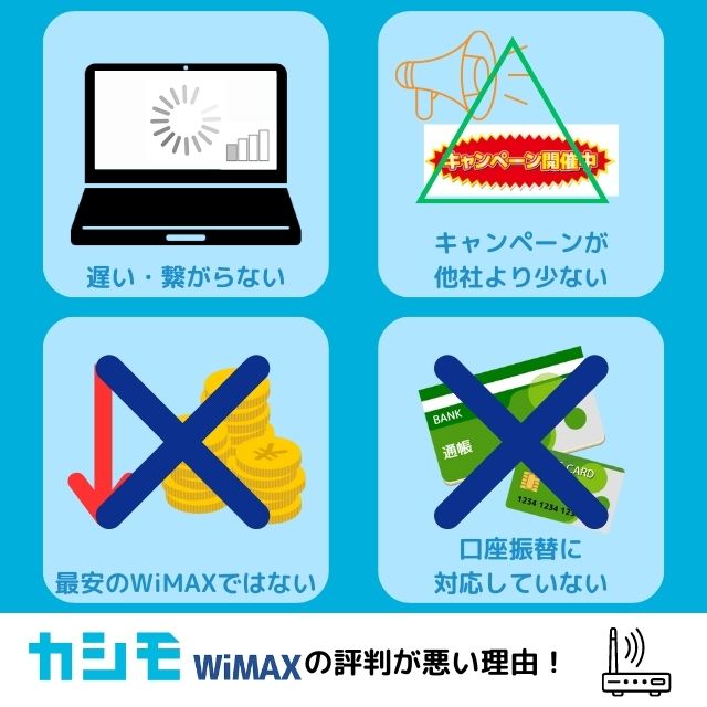 カシモWiMAX 評判