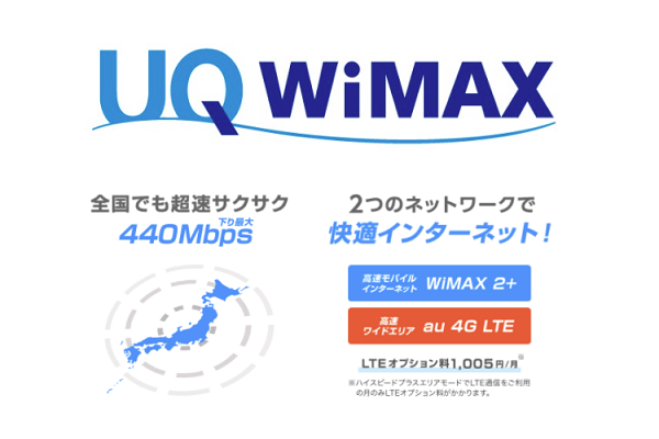 UQ コミュニケーションズ　WiMAX