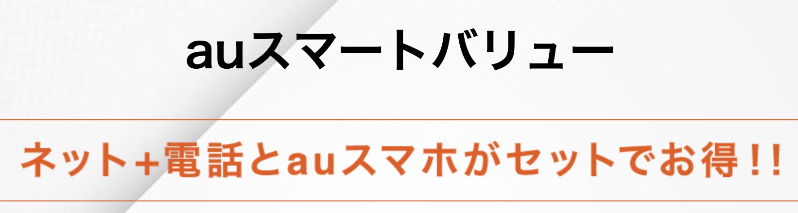 So-net光プラス auスマートバリュー