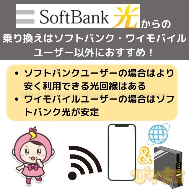 ソフトバンク光 から 乗り換え