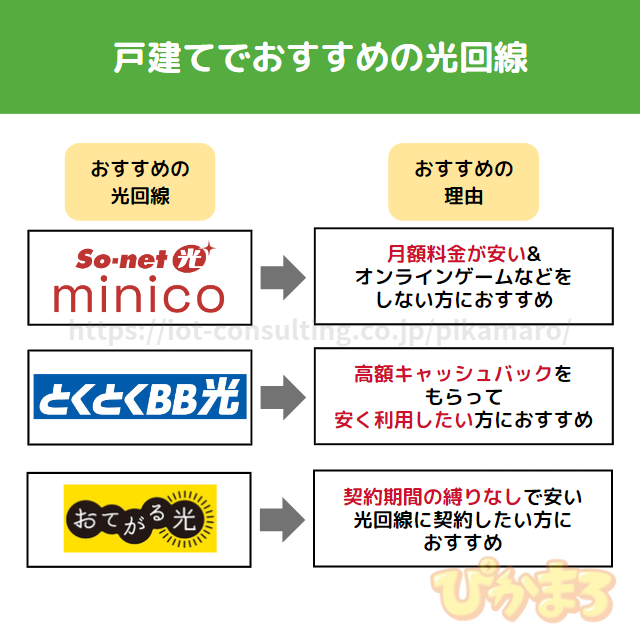 光回線 おすすめ 戸建て