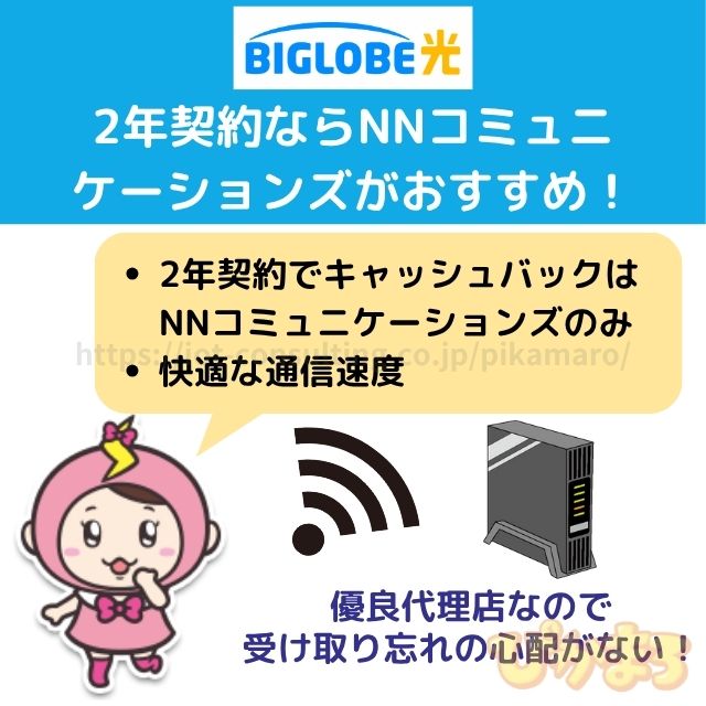 ビッグローブ光 キャッシュバック NNコミュケーションズ