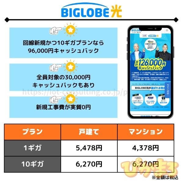 ビッグローブ光 公式