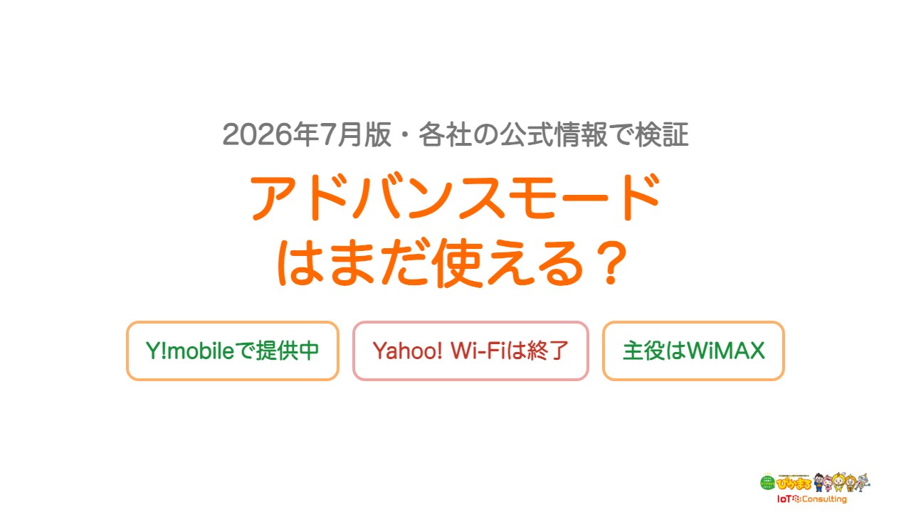 ポケット型Wi-Fiのアドバンスモードを解説するアイキャッチ画像
