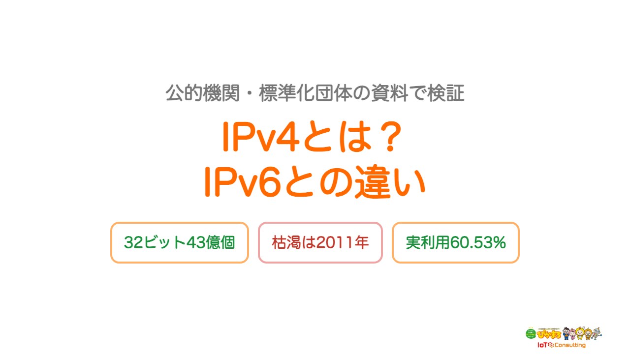 IPv4とIPv6の違いを解説するアイキャッチ画像