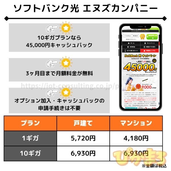  ソフトバンク光 エヌズカンパニー