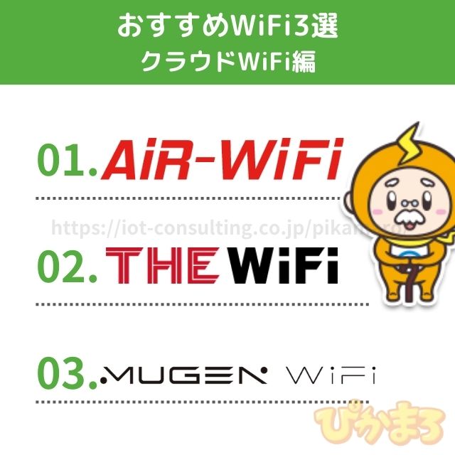 wifi おすすめ クラウドWi-Fi