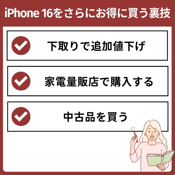 iPhone 16をさらにお得に買う裏技